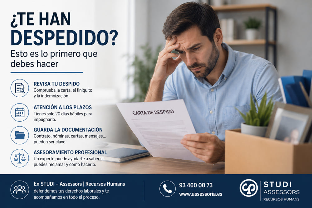 qué hacer si te han despedido