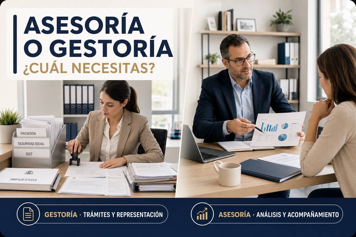 Diferencias entre una asesoría y una gestoría